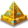 Golden Pyramid symbol on the Coins of Ra Deluxe Hold & Win paytable