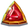 Red gem symbol on the Coins of Ra Deluxe Hold and Win paytable