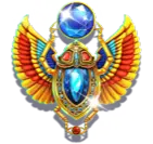 Winged Scarab high-value symbol on the Coins of Ra Deluxe Hold and Win paytable
